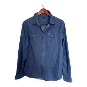 Buffalo David Bitton Denim like Long Sleeve Shirt size medium